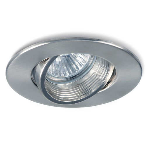 Embutido dicroica antideslumbrante sin zócalo GU10 zamac acero